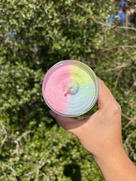 Exfoliating Fruit Loops Foaming Sugar Scrub with Avocado Oil